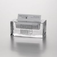 Chicago Booth Glass Business Cardholder by Simon Pearce