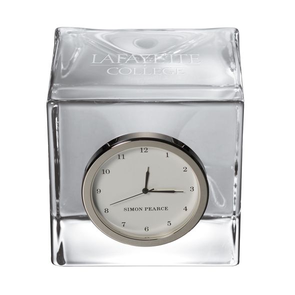 Lafayette Glass Desk Clock by Simon Pearce - Image 1