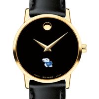 Kansas Women's Movado Gold Museum Classic Leather