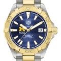 click to view Michigan Ross Men's TAG Heuer Automatic Two-Tone Aquaracer with Blue Dial - Image 1