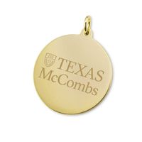 Texas McCombs 18K Gold Charm