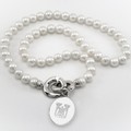 College of Charleston Pearl Necklace with Sterling Silver Charm - Image 1