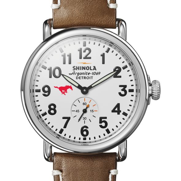 SMU Shinola Watch, The Runwell 41mm White Dial - Image 1