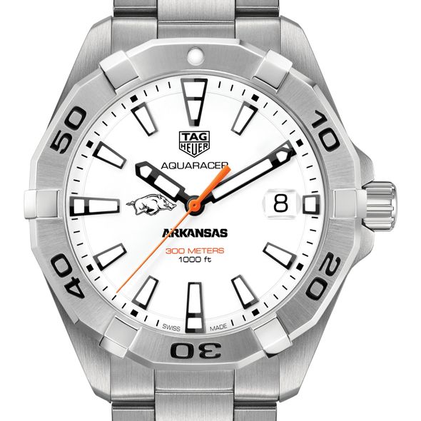 University of Arkansas Men's TAG Heuer Steel Aquaracer