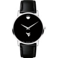 West Virginia Men's Movado Museum with Leather Strap - Image 2