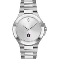 Auburn Men's Movado Collection Stainless Steel Watch with Silver Dial - Image 2