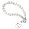 NYU Stern Pearl Bracelet with Sterling Silver Charm - Image 1