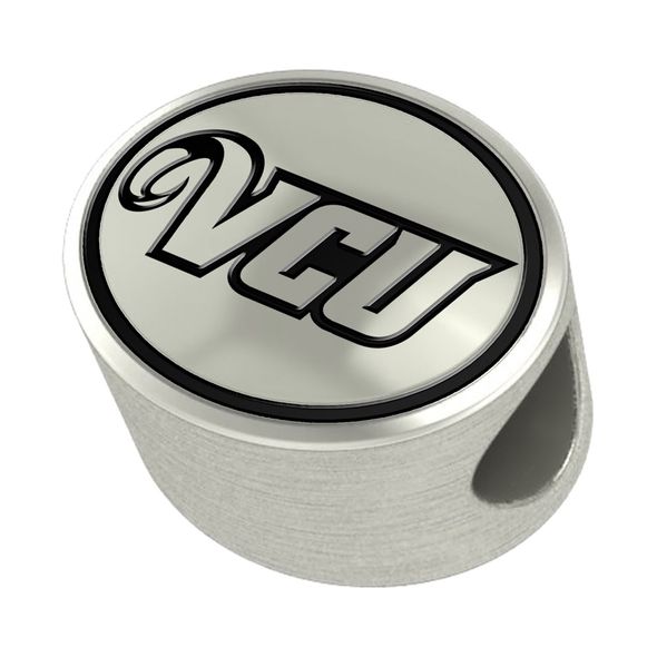 VCU Enameled Bead in Black