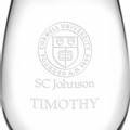 SC Johnson College Stemless Wine Glasses Made in the USA - Set of 2 - Image 3