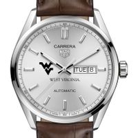 West Virginia Men's TAG Heuer Automatic Day/Date Carrera with Silver Dial