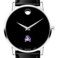 ECU Men's Movado Museum with Leather Strap
