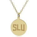 SLU 14K Gold Pendant & Chain - Image 1