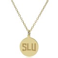 SLU 14K Gold Pendant & Chain - Image 2