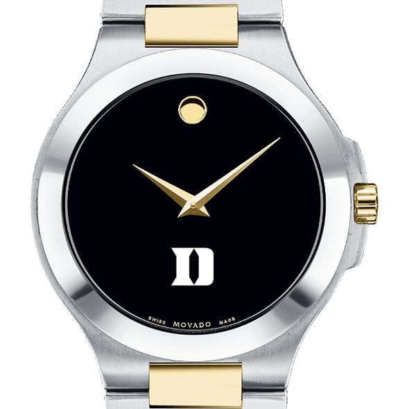Duke Men's Movado Collection Two-Tone Watch with Black Dial - Image 1