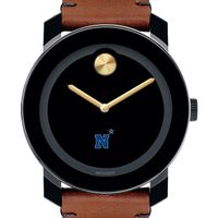 US Naval Academy Men's Movado BOLD with Brown Leather Strap