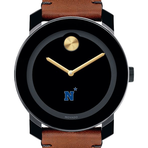 US Naval Academy Men's Movado BOLD with Brown Leather Strap - Image 1