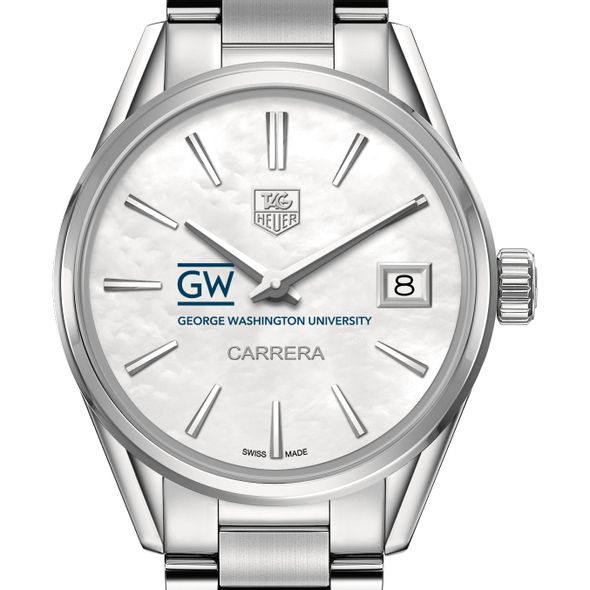 George Washington University Women's TAG Heuer Steel Carrera with MOP Dial