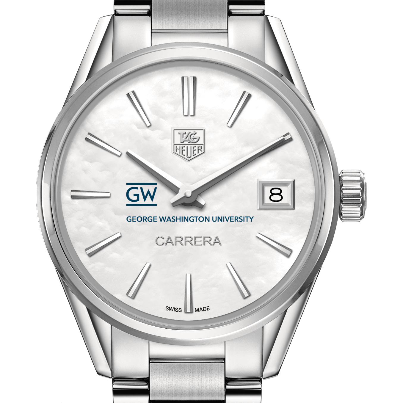 George Washington Women's TAG Heuer Steel Carrera with MOP Dial