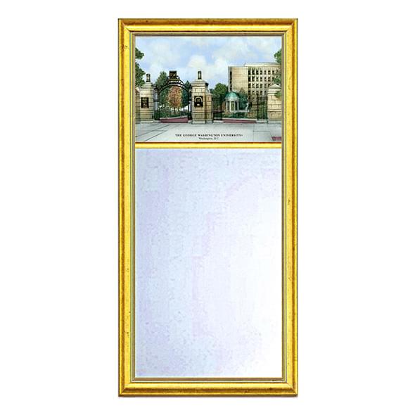 George Washington Eglomise Mirror with Gold Frame