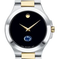 Penn State Men's Movado Collection Two-Tone Watch with Black Dial