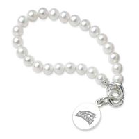 George Mason University Pearl Bracelet with Sterling Silver Charm