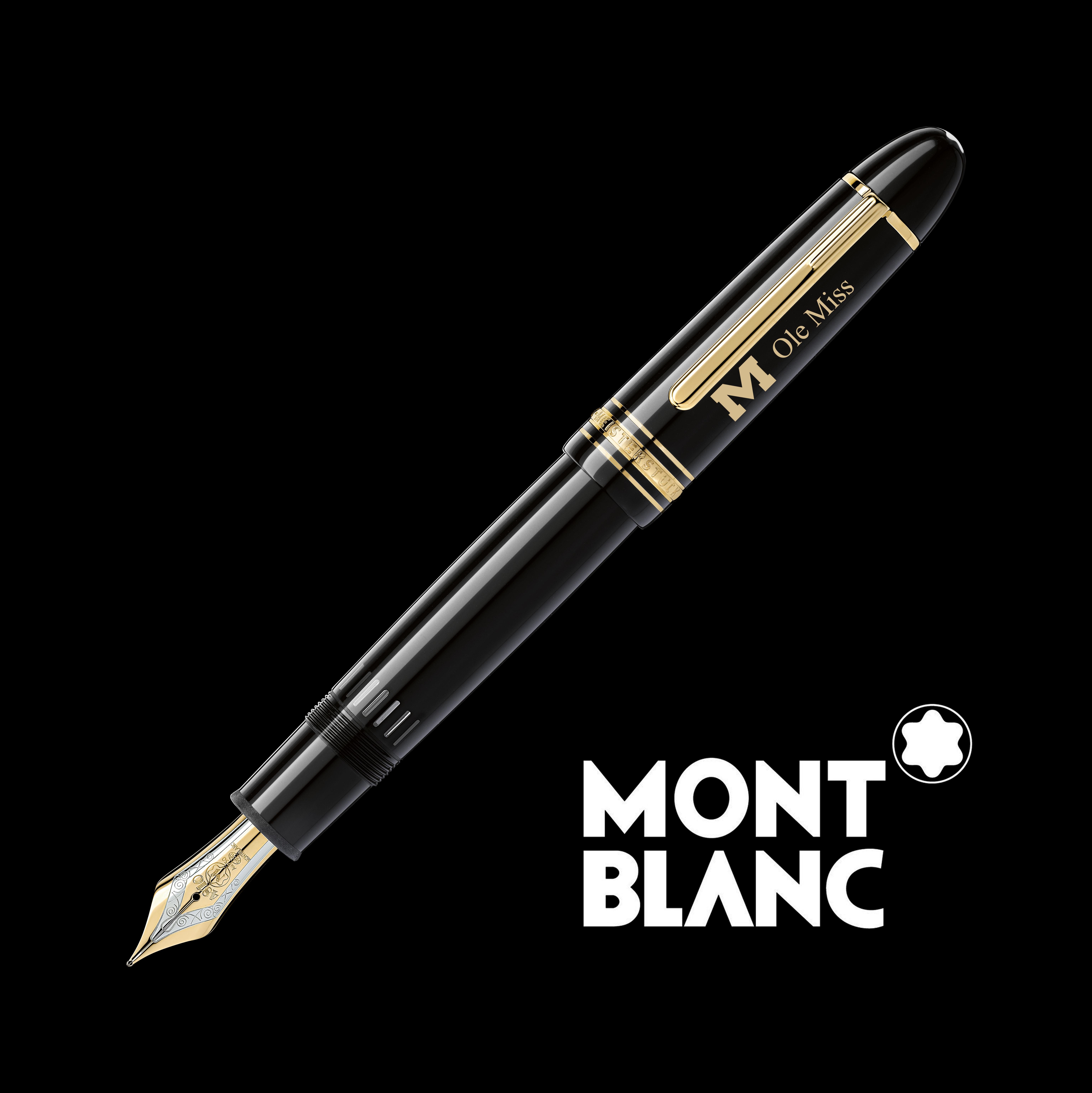 Ole Miss Montblanc Meisterstück 149 Fountain Pen in Gold