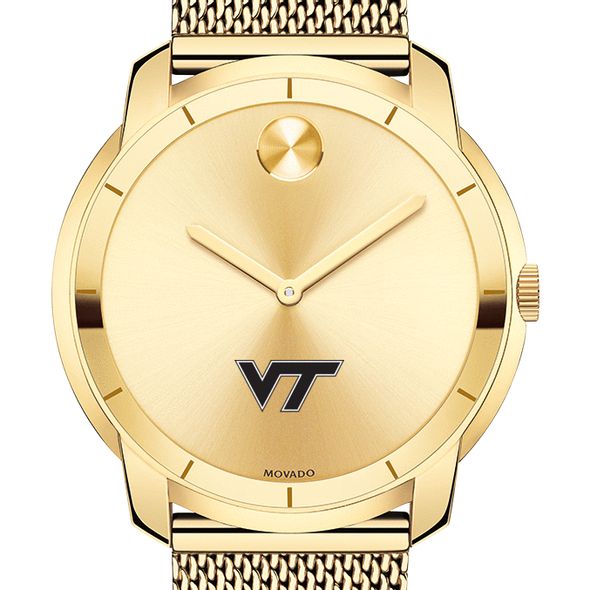 Virginia Tech Men's Movado Gold Bold 44