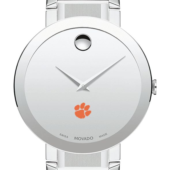 Clemson Men's Movado Sapphire Museum with Bracelet