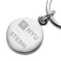 NYU Stern Sterling Silver Insignia Key Ring - Image 2