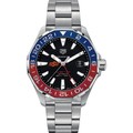 Oklahoma State Men's TAG Heuer Automatic GMT Aquaracer with Black Dial and Blue & Red Bezel - Image 2