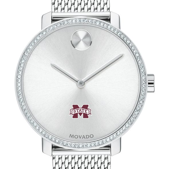 MS State Women's Movado Bold with Crystal Bezel & Mesh Bracelet - Image 1