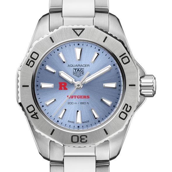 Rutgers Women's TAG Heuer Steel Aquaracer with Blue Sunray Dial