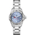 Rutgers Women's TAG Heuer Steel Aquaracer with Blue Sunray Dial - Image 2