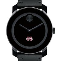 MS State Men's Movado BOLD with Leather Strap