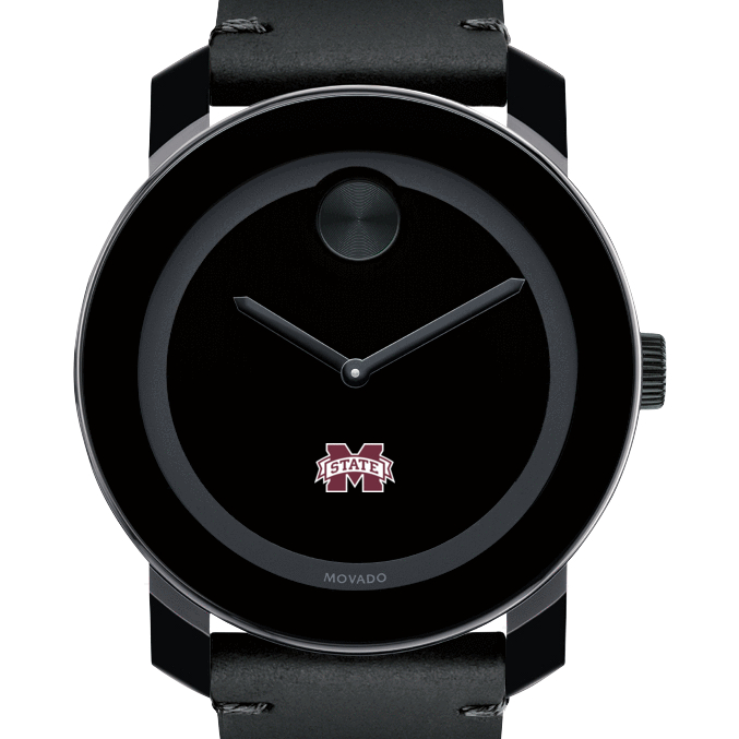Mississippi State Men's Movado BOLD with Leather Strap