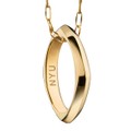 NYU Monica Rich Kosann Poesy Ring Necklace in Gold - Image 2