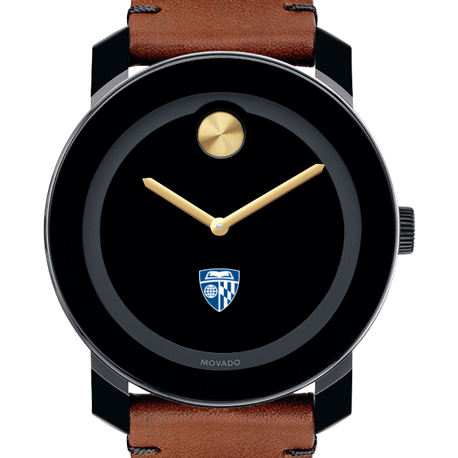 Johns Hopkins Men's Movado BOLD with Brown Leather Strap