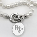 Wake Forest Pearl Necklace with Sterling Silver Charm - Image 2