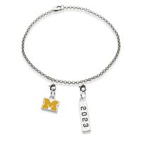 Michigan 2023 Sterling Silver Anklet