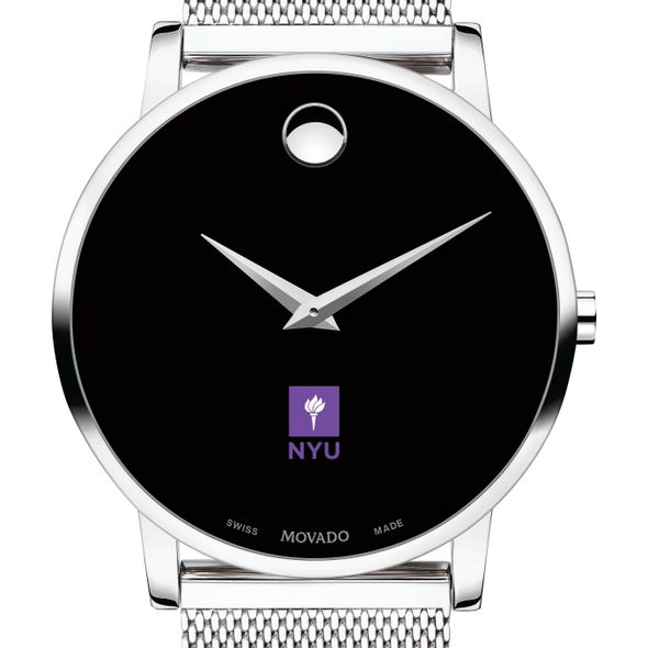 New York University Men's Movado Museum with Mesh Bracelet