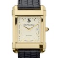 Siena Men's Gold Quad with Leather Strap - Image 1