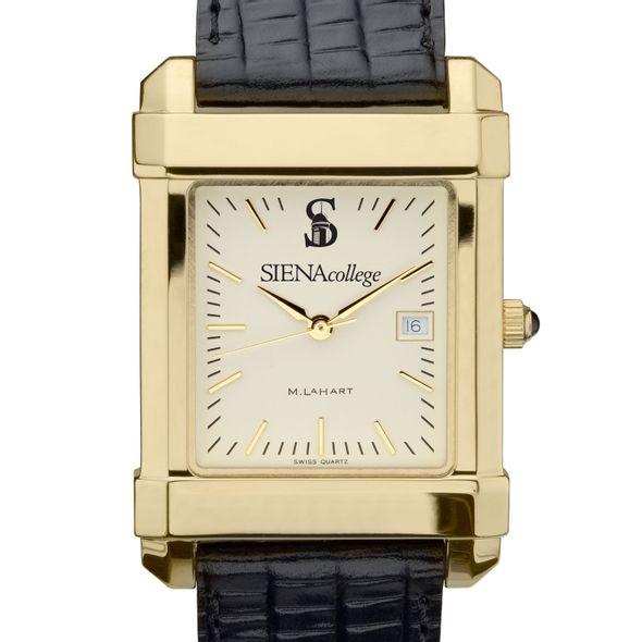 Siena Men's Gold Quad with Leather Strap - Image 1