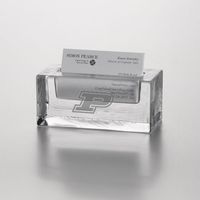Purdue Glass Business Cardholder by Simon Pearce