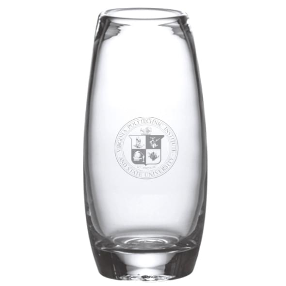 Virginia Tech Glass Addison Vase by Simon Pearce