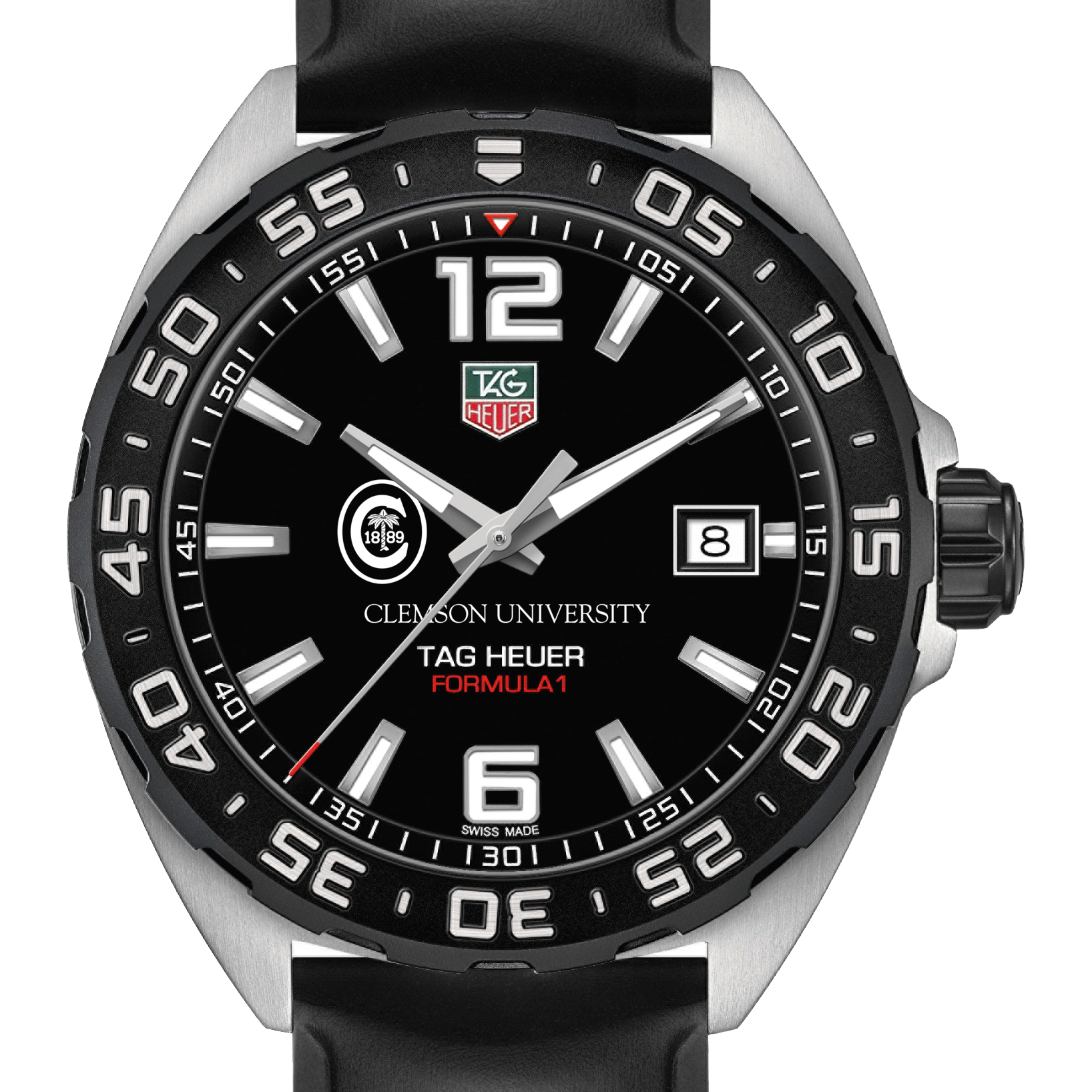 Clemson Men's TAG Heuer Formula 1 with Black Dial