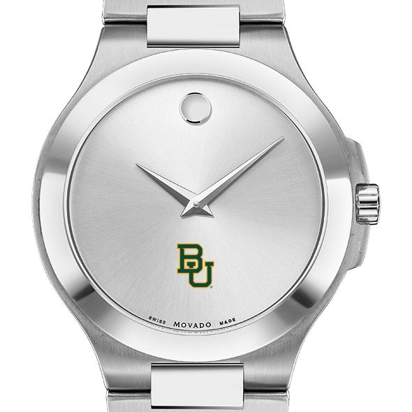 Baylor Men's Movado Collection Stainless Steel Watch with Silver Dial - Image 1