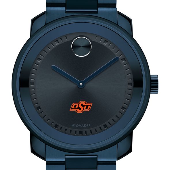 Oklahoma State University Men's Movado BOLD Blue Ion with Bracelet - Image 1