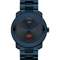 click to view Oklahoma State University Men's Movado BOLD Blue Ion with Bracelet - Image 2