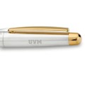 University of Vermont Fountain Pen in Sterling Silver with Gold Trim - Image 2