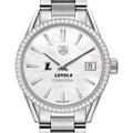click to view Loyola Women's TAG Heuer Steel Carrera with MOP Dial & Diamond Bezel - Image 1